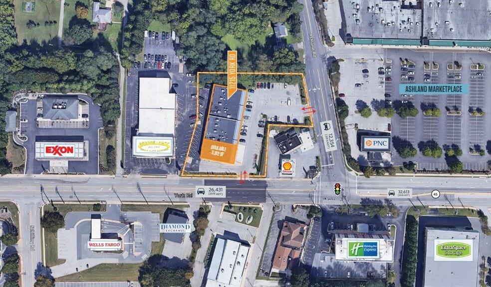 11203-11221 York Rd, Cockeysville, MD for lease - Aerial - Image 3 of 9