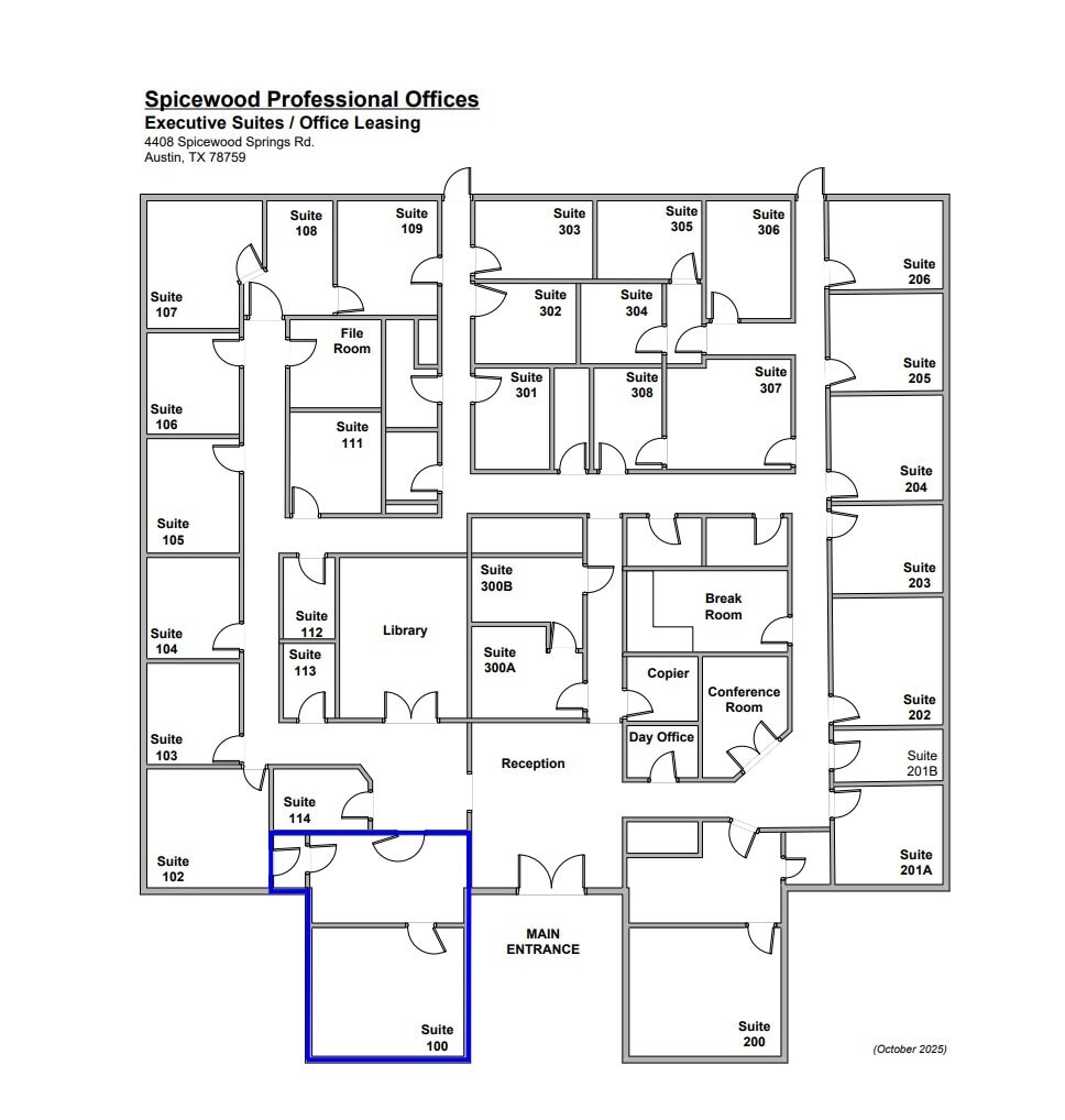 4408 Spicewood Springs Rd, Austin, TX for lease Floor Plan- Image 1 of 1