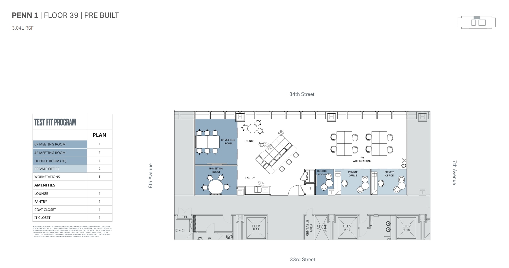 PENN 1, New York, NY for lease Floor Plan- Image 1 of 1