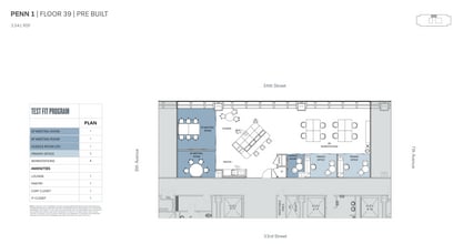 PENN 1, New York, NY for lease Floor Plan- Image 1 of 1