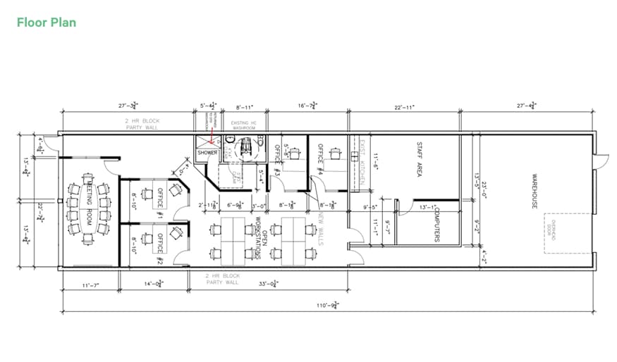 6320 11th St SE, Calgary, AB for lease Floor Plan- Image 1 of 1