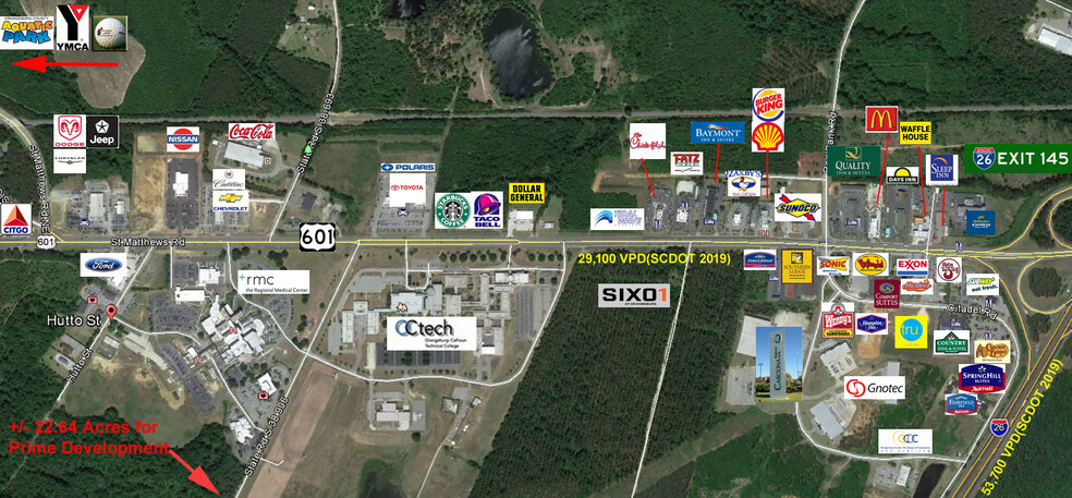 00 Cook Rd. 22.62 AC, Orangeburg, SC à vendre - Photo principale - Image 1 de 2