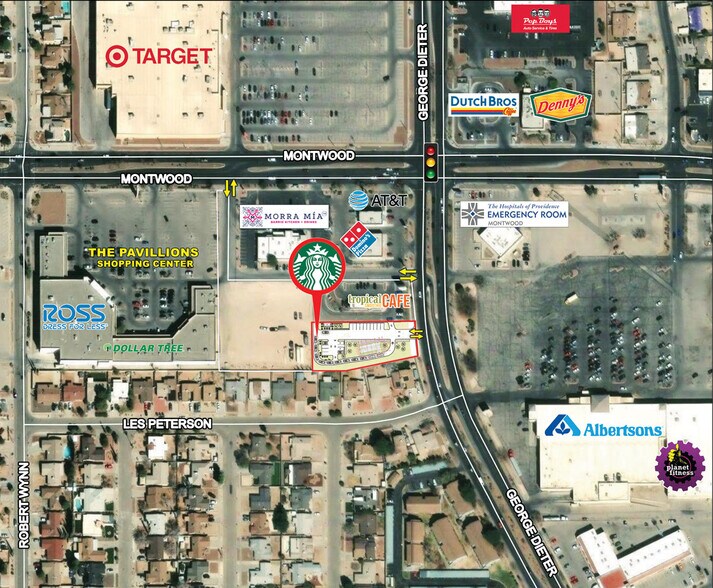 1881 George Dieter dr, El Paso, TX à vendre - Aérien - Image 3 de 4