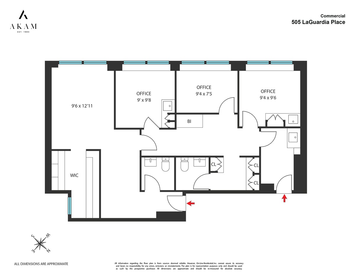 505 Laguardia Pl, New York, NY for lease Floor Plan- Image 1 of 2