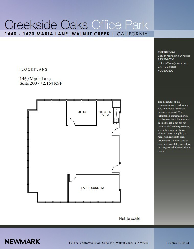 1440 Maria Ln, Walnut Creek, CA for lease Floor Plan- Image 1 of 1
