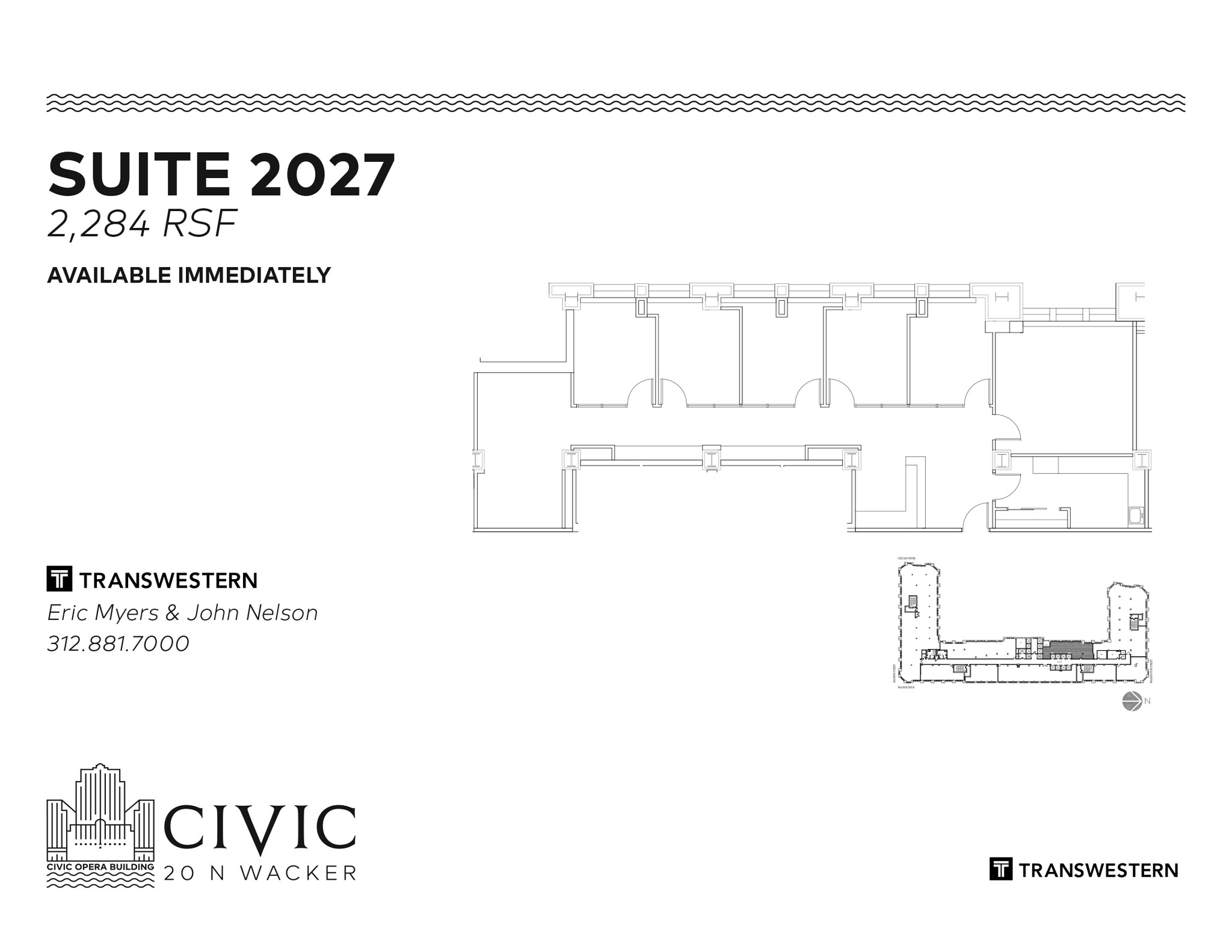 20 N Wacker Dr, Chicago, IL for lease Floor Plan- Image 1 of 4