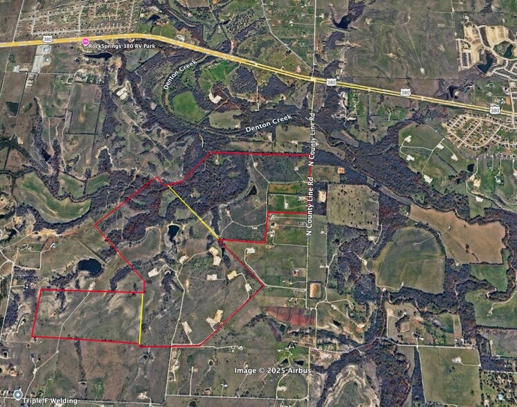19771 N County Line Rd, Ponder, TX for sale - Aerial - Image 2 of 3