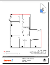 438 University Ave, Toronto, ON for lease Floor Plan- Image 1 of 1