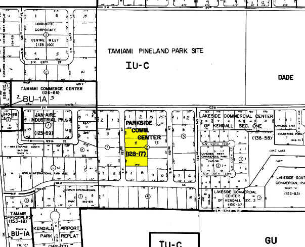 12901-12915 SW 133rd Ct, Miami, FL for lease - Plat Map - Image 2 of 4