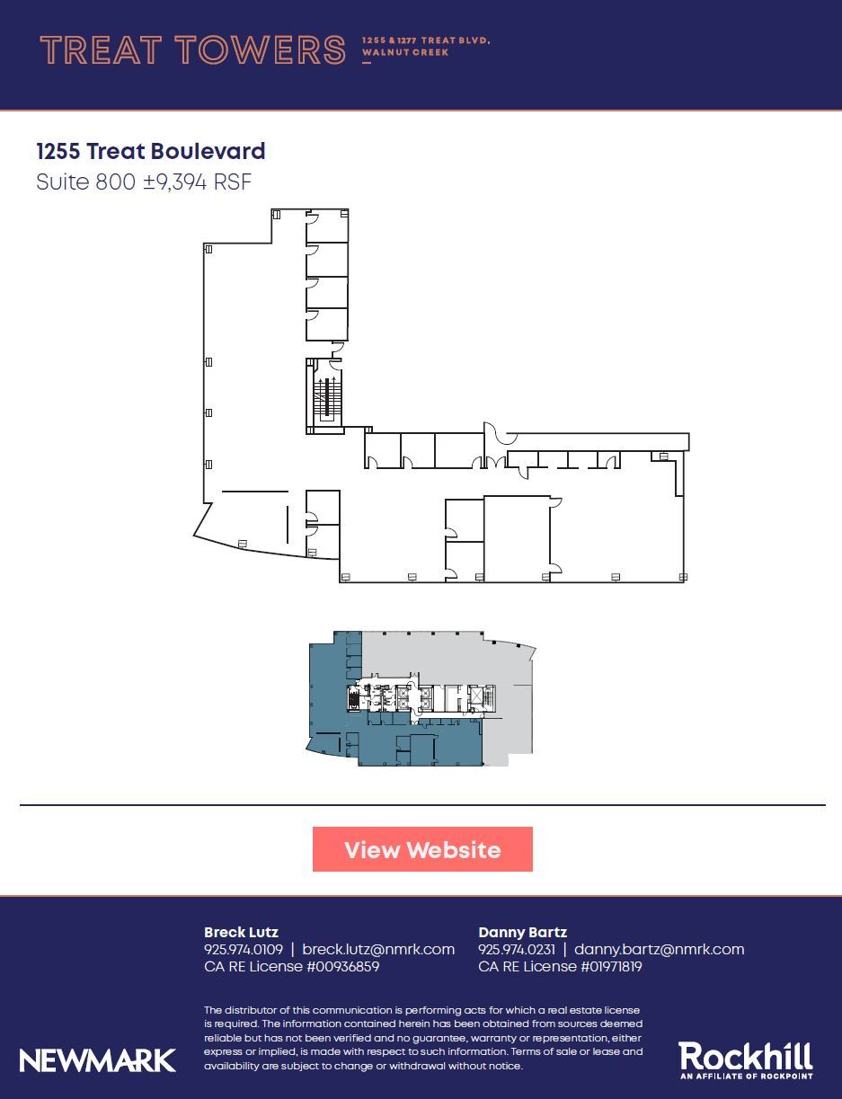 1255 Treat Blvd, Walnut Creek, CA for lease Floor Plan- Image 1 of 1