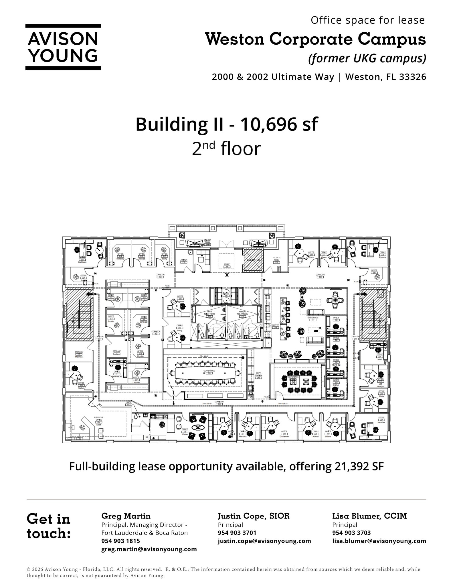 2000 Ultimate Way, Weston, FL for lease Floor Plan- Image 1 of 1