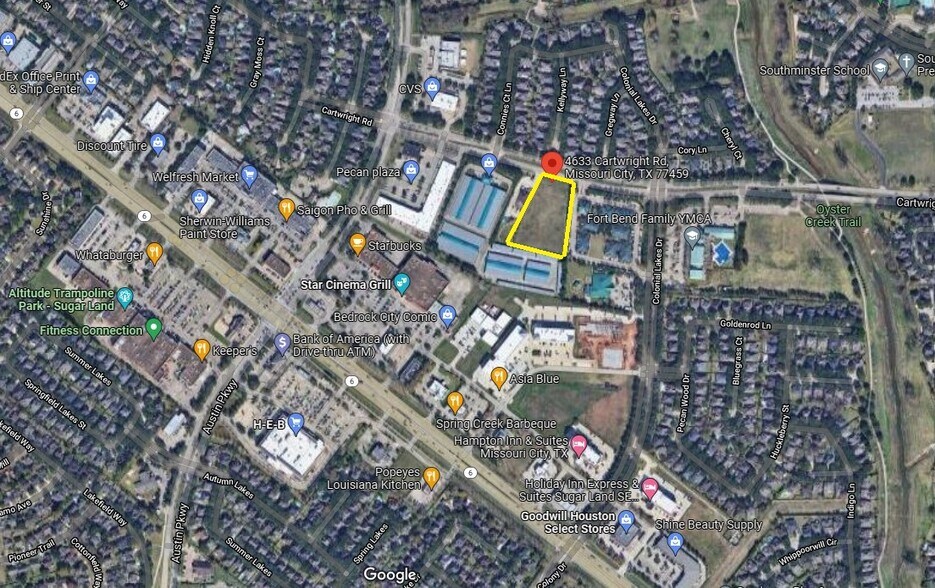 4633 Cartwright Rd, Missouri City, TX à vendre - Aérien - Image 3 de 14