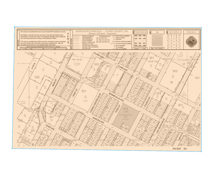 311 Garces Ave, Las Vegas, NV à vendre - Plan cadastral - Image 3 de 17