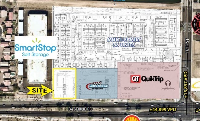 W/NWC 16th St & Baseline Rd, Phoenix, AZ for sale - Primary Photo - Image 1 of 5