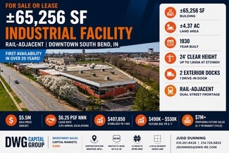 Plus de détails pour 301 E Sample St, South Bend, IN - Industriel à louer