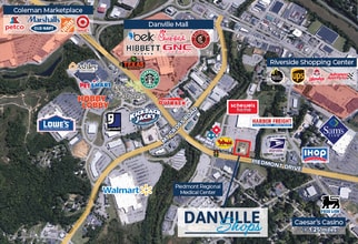 114 Sandy Ct, Danville, VA - Aerial  map view