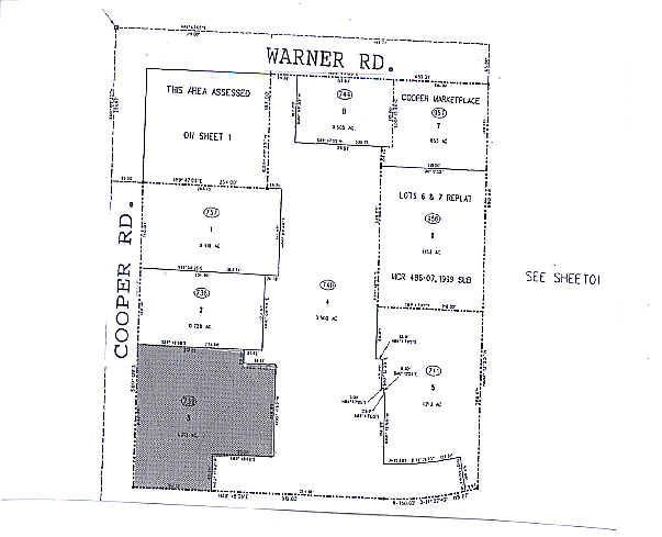 785 W Warner Rd, Gilbert, AZ à louer - Plan cadastral - Image 2 de 2