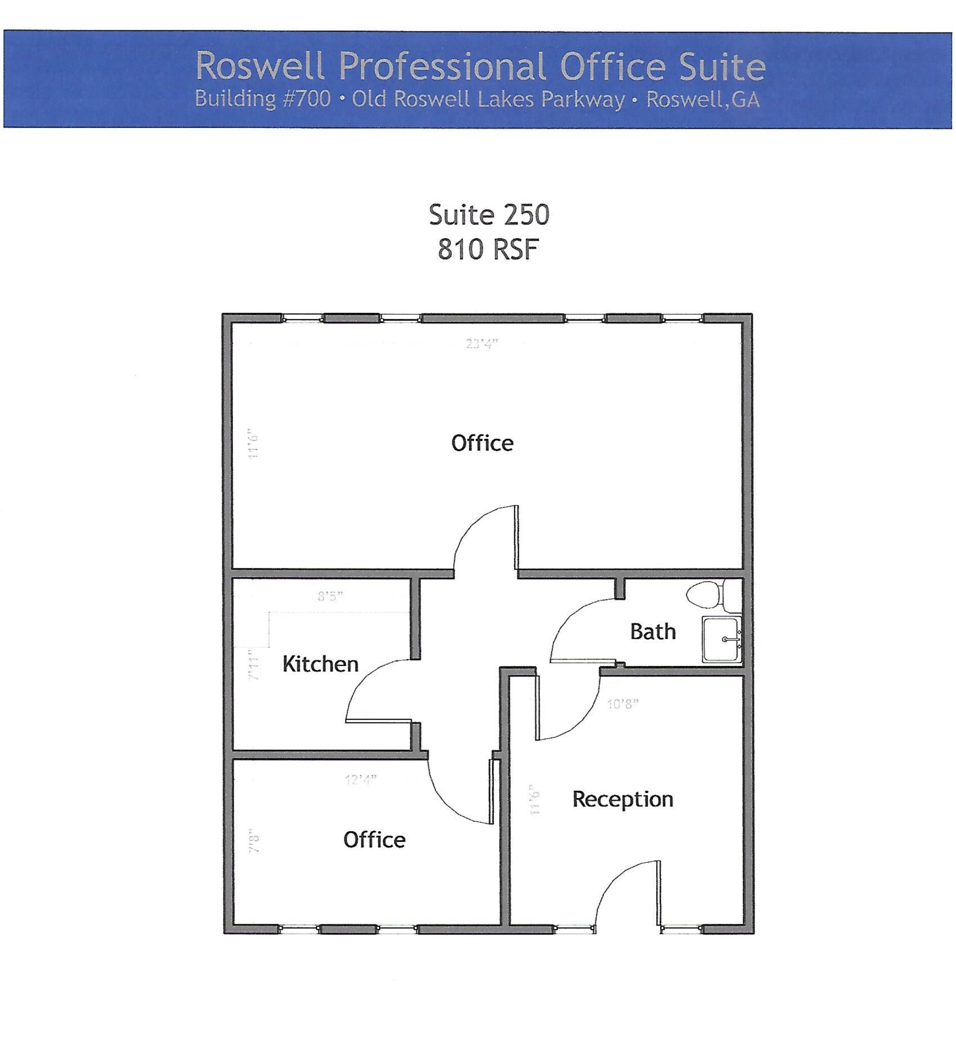 700 Old Roswell Lakes Pky, Roswell, GA à louer Plan de site- Image 1 de 2