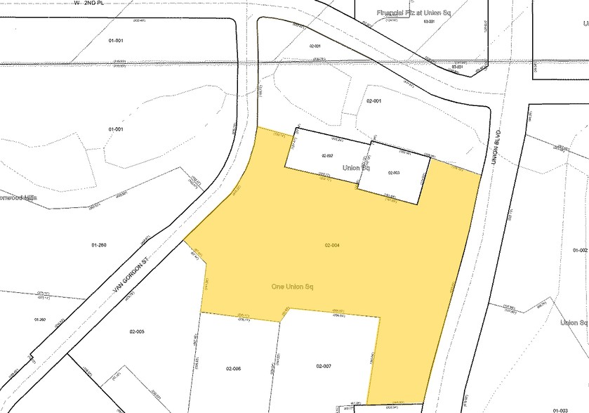 143 Union Blvd, Lakewood, CO for lease - Plat Map - Image 2 of 7