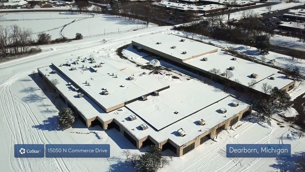 15050 N Commerce Dr, Dearborn, MI à louer - Vidéo aérienne - Image 1 de 17