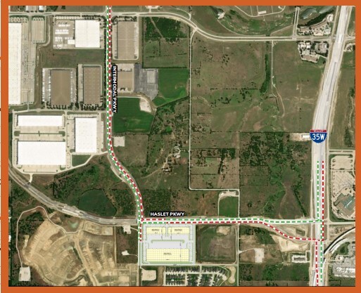 Intermodal Pky & Haslet Pky, Haslet, TX for lease - Aerial - Image 3 of 3