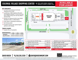 Plus de détails pour 110-290 Lime Ave, Sarasota, FL - Commerce de détail à louer