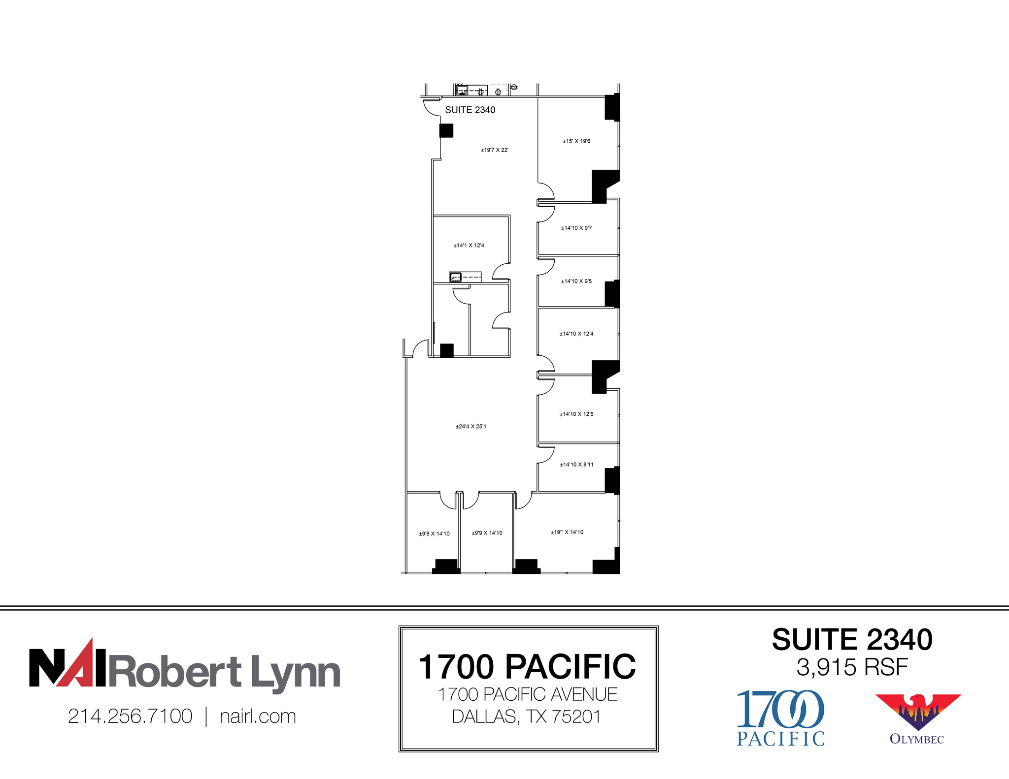 1700 Pacific Ave, Dallas, TX à louer Plan d  tage- Image 1 de 1