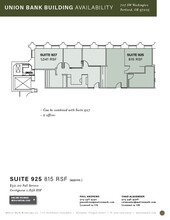 707 SW Washington St, Portland, OR for lease Floor Plan- Image 1 of 6