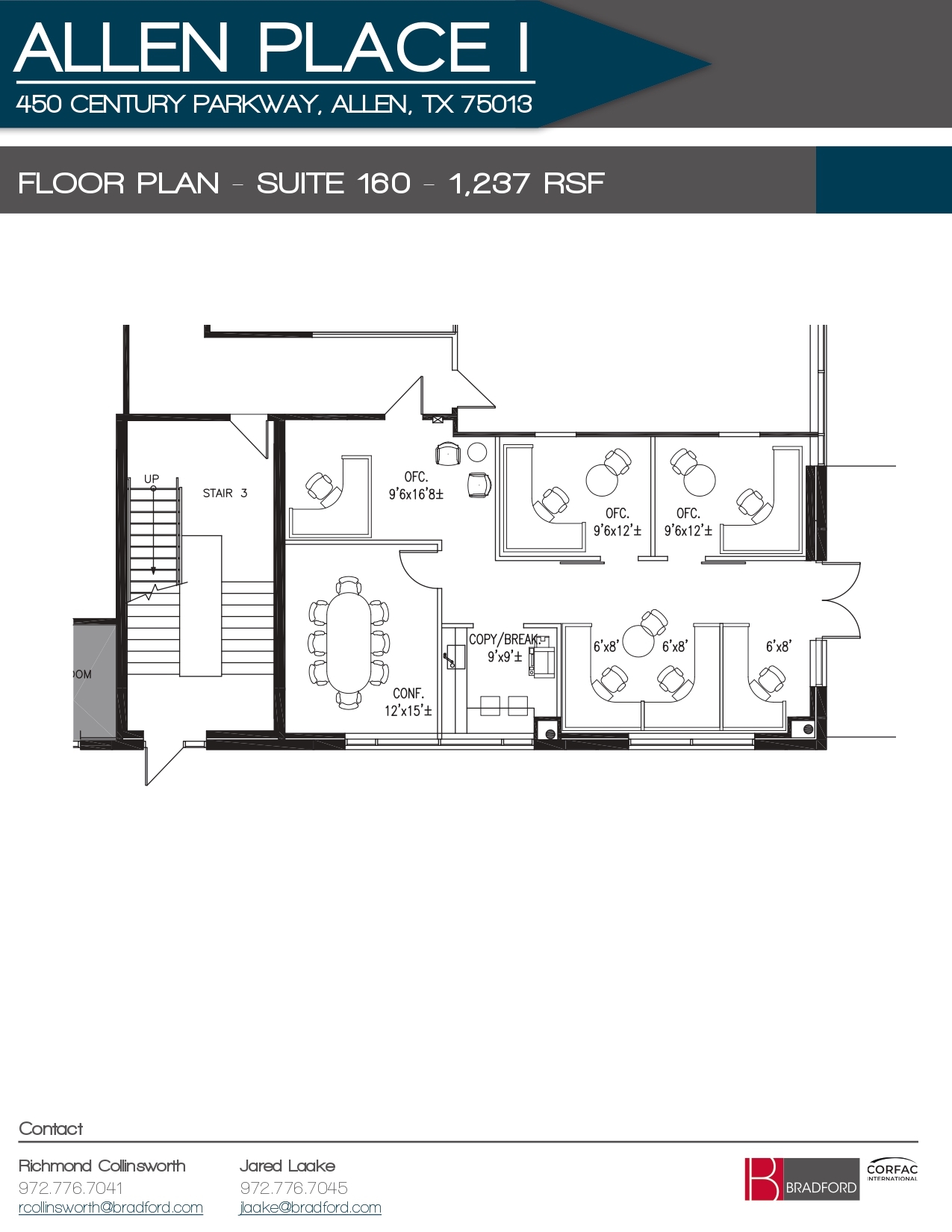 450 Century Pky, Allen, TX à louer Plan d’étage- Image 1 de 1