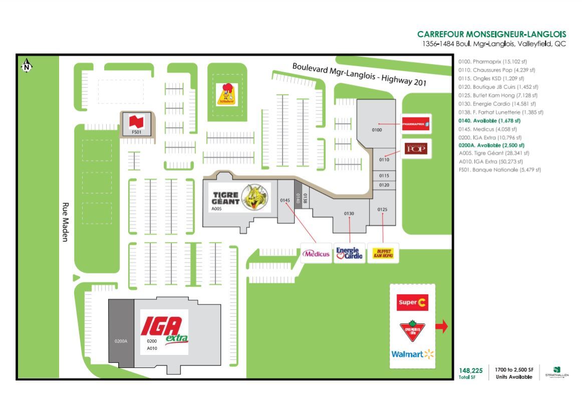 1380-1484 Boul Monseigneur-Langlois, Salaberry-de-valleyfield, QC à louer Photo du bâtiment- Image 1 de 5