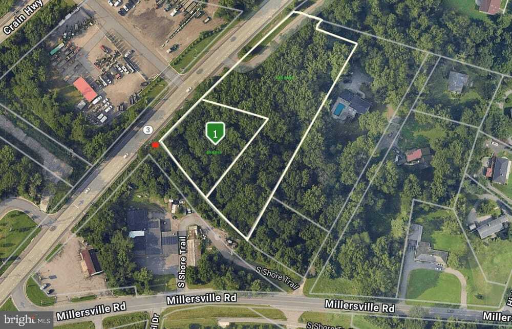 605 Crain Hwy N, Millersville, MD à vendre Aérien- Image 1 de 1