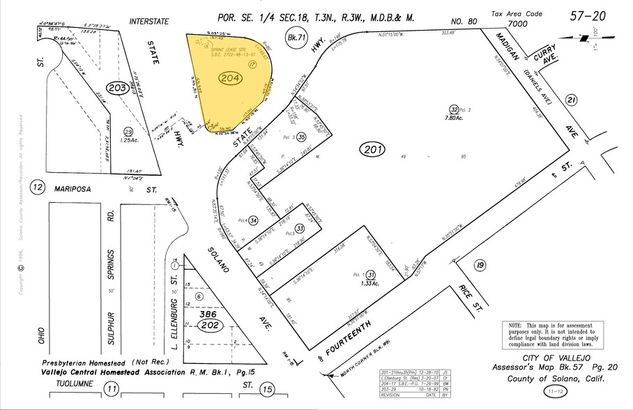 2070 Solano Ave, Vallejo, CA à vendre - Plan cadastral - Image 2 de 2