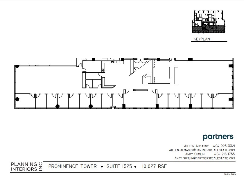 3475 Piedmont Rd NE, Atlanta, GA à louer Plan d’étage- Image 1 de 1