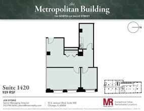 134 N LaSalle St, Chicago, IL for lease Floor Plan- Image 1 of 5