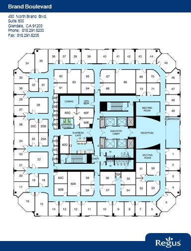 450 N Brand Blvd, Glendale, CA à louer Plan d  tage- Image 1 de 1