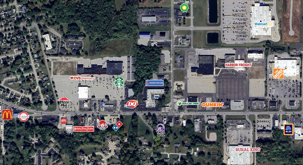 3321 E Market St, Logansport, IN à vendre - Aérien - Image 2 de 3