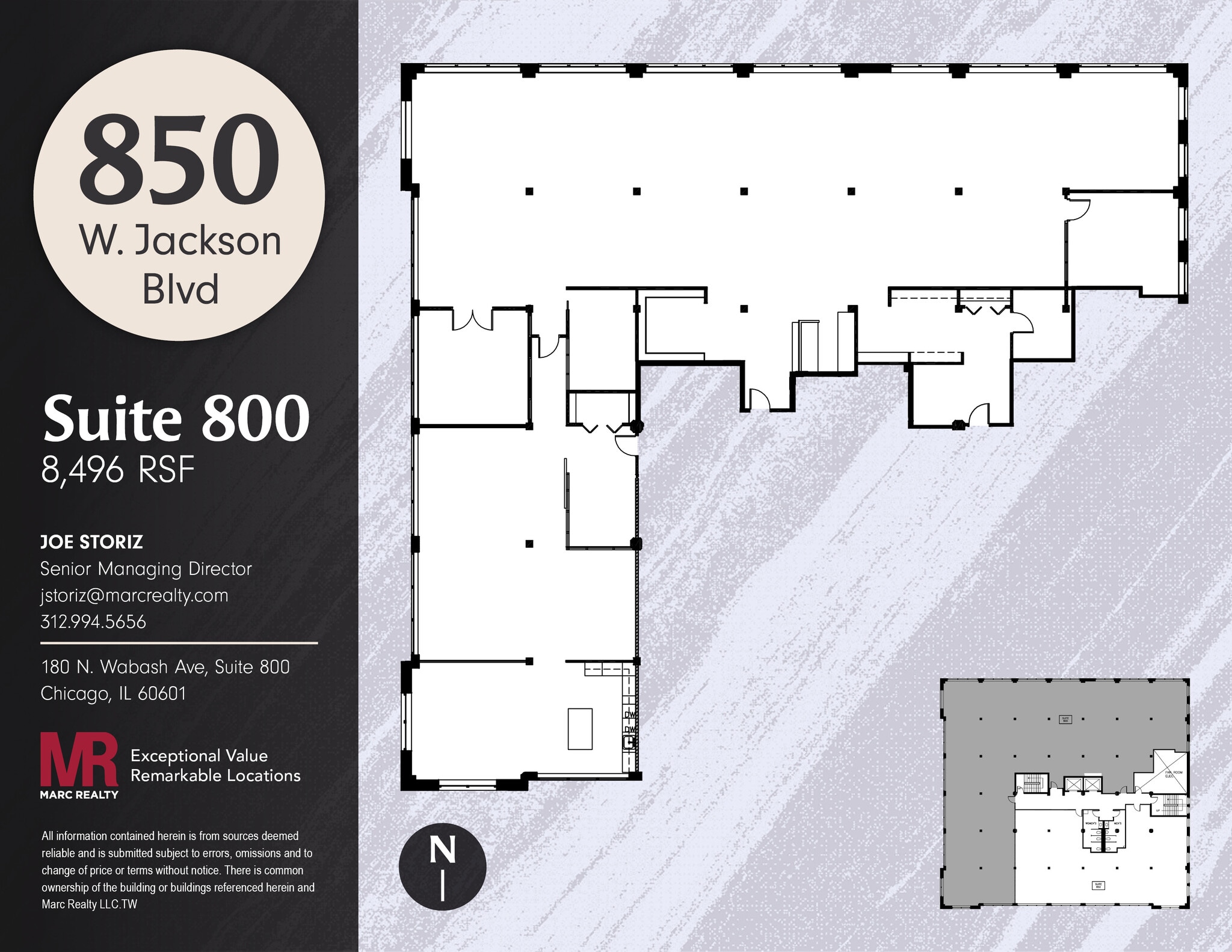 850 W Jackson Blvd, Chicago, IL for lease Floor Plan- Image 1 of 15