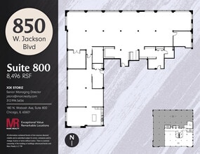 850 W Jackson Blvd, Chicago, IL for lease Floor Plan- Image 1 of 15