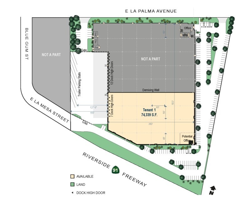2872 E La Palma Ave, Anaheim, CA for lease Floor Plan- Image 1 of 2