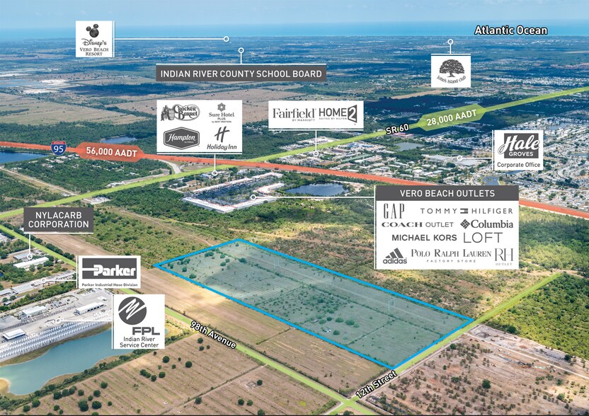 12th Street St, Vero Beach, FL à vendre - Aérien - Image 2 de 3