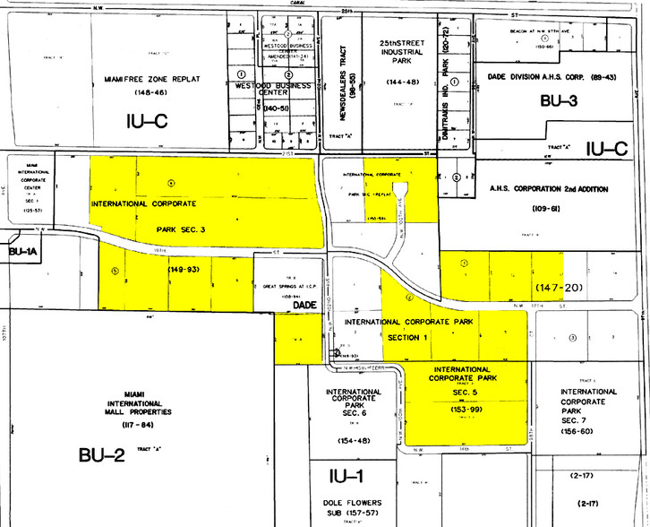 9905 NW 17th St, Miami, FL à louer - Plan cadastral - Image 2 de 6