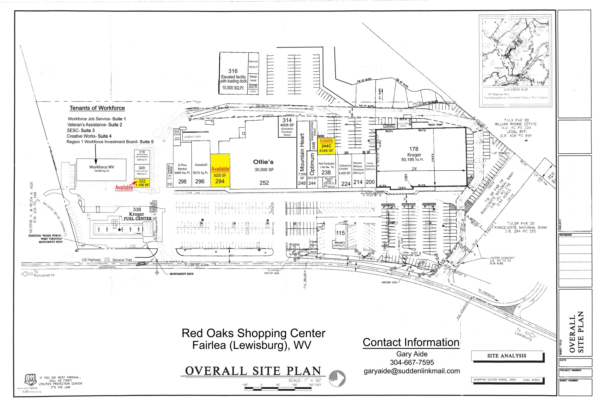 252 Red Oaks Shopping Ctr, Lewisburg, WV for lease Building Photo- Image 1 of 2