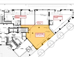 1122 W Chicago Ave, Chicago, IL for lease Floor Plan- Image 2 of 2
