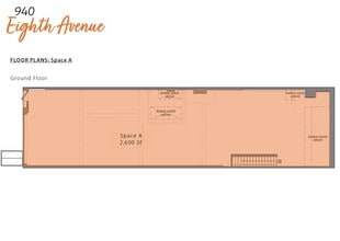 940 Eighth Ave, New York, NY for lease Floor Plan- Image 2 of 3