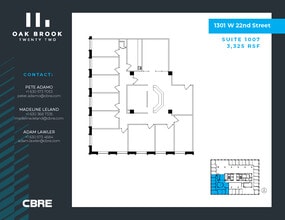 1301 W 22nd St, Oak Brook, IL for lease Floor Plan- Image 1 of 1