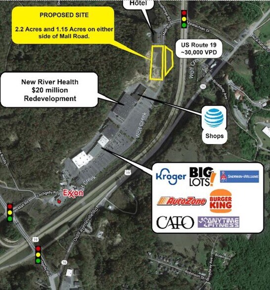 763 Mall Rd, Fayetteville, WV à louer - Aérien - Image 2 de 9