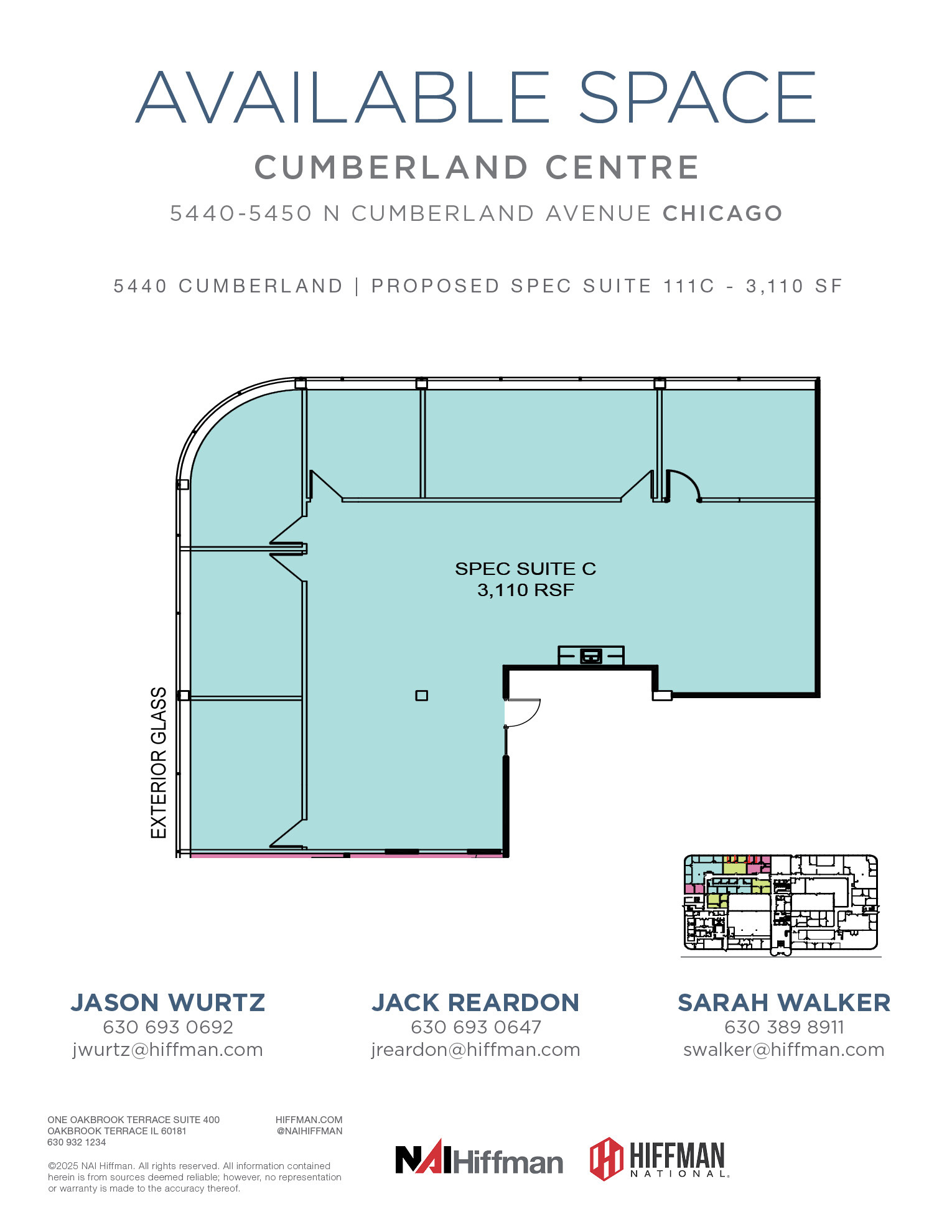 5440 N Cumberland Ave, Chicago, IL for lease Floor Plan- Image 1 of 11