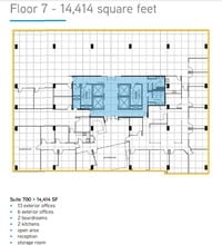 840 7th Ave SW, Calgary, AB à louer Plan d’étage- Image 1 de 1