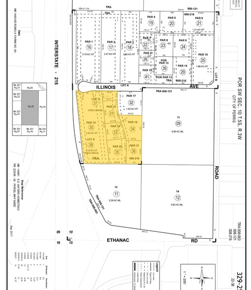 Illinois Ave, Perris, CA for sale - Plat Map - Image 3 of 3