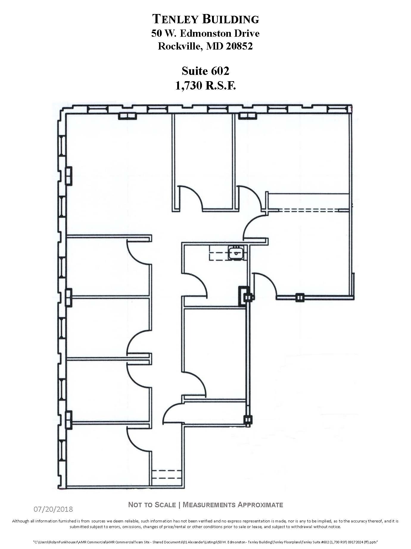 50 W Edmonston Dr, Rockville, MD à louer Plan d  tage- Image 1 de 1